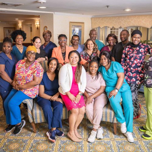 Members of the Tall Oaks team together
