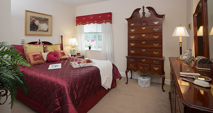 Lovely bedroom at Tall Oaks.