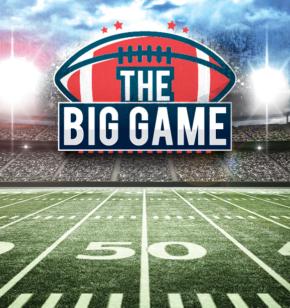 the big game football graphic